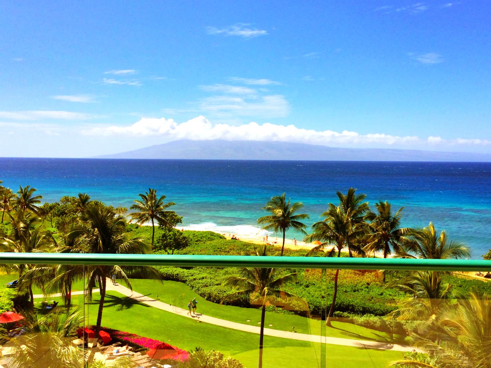 STUNNING ocean front views of the resort, beach and ocean all the way to the other islands