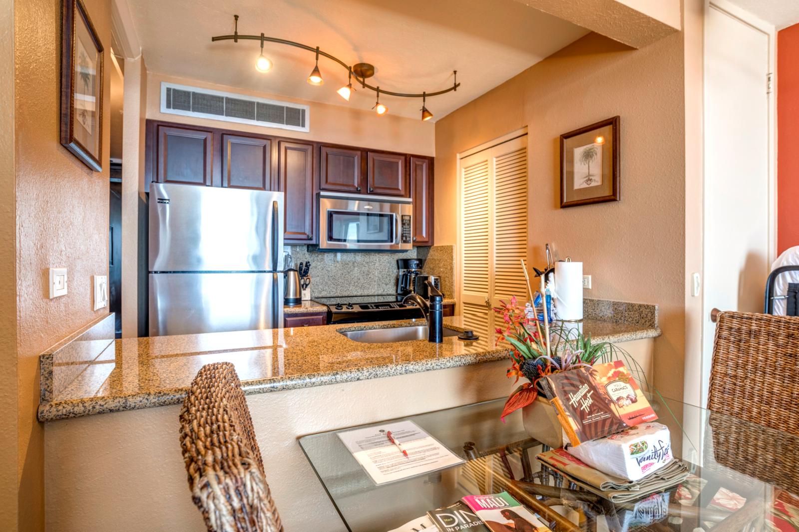 This stunning unit looks right out with rare oceanfront view!