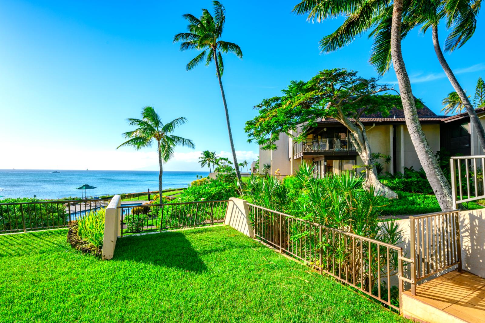 A beach oasis is just steps away! 
