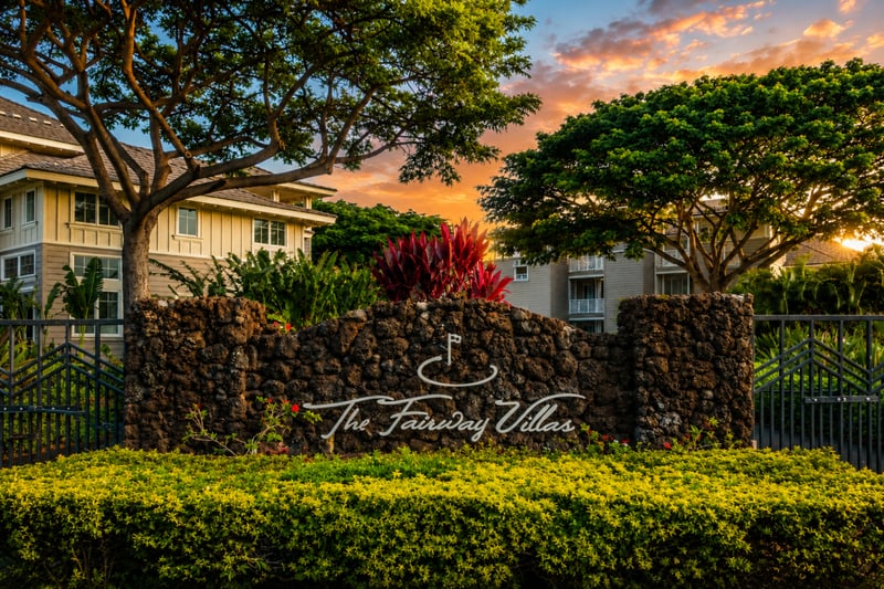 Welcome to paradise! Fairway Villas is a secure, gated community beautifully manicured with local Hawaiian flora.