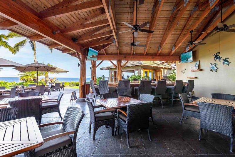 Savor local flavors and tropical cocktails in an open-air setting. Hali‘i Kai’s restaurant is casual dining with upscale style.