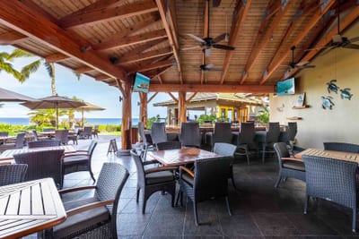 Savor local flavors and tropical cocktails in an open-air setting. Hali‘i Kai’s restaurant is casual dining with upscale style.