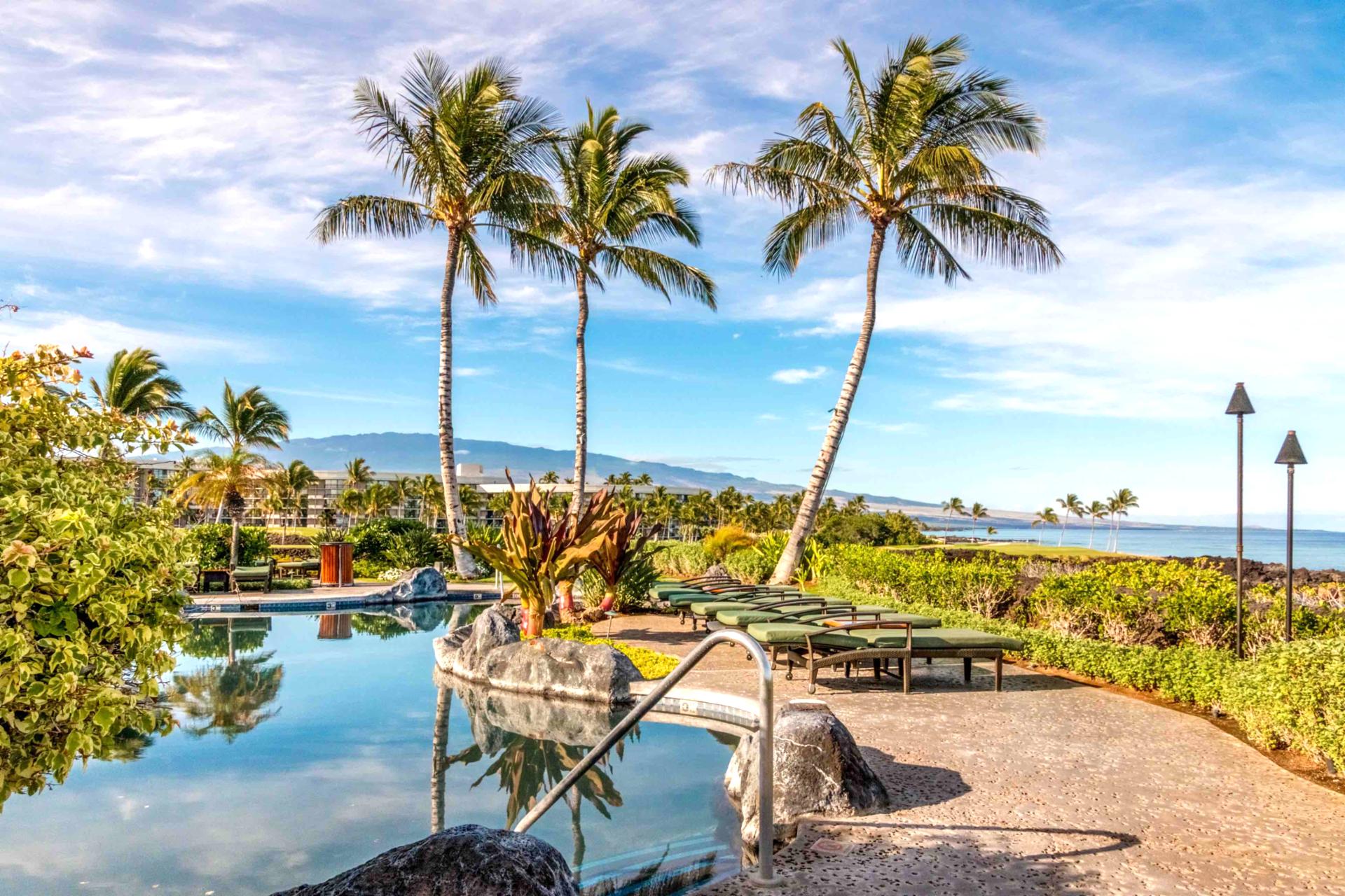Surrounded by lush greenery and the sound of crashing waves, the poolside experience is pure bliss. Lounge, swim, repeat.