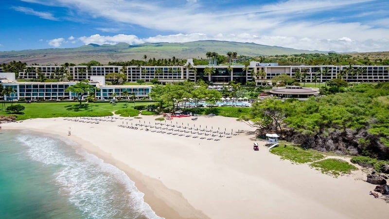 Beautiful aerial shot of Hapuna Beach!