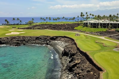 Tee off on world-class oceanfront golf courses with dramatic lava cliffs and breathtaking panoramic sea views