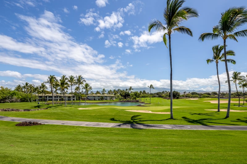 Play world-class golf with ocean views, perfectly manicured greens, and premium golf cart access steps away