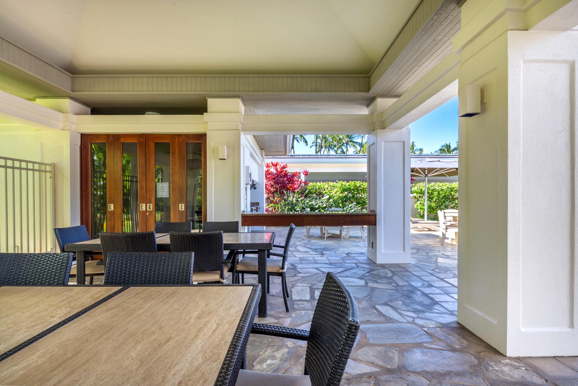 Open air lounge spaces made for relaxing together