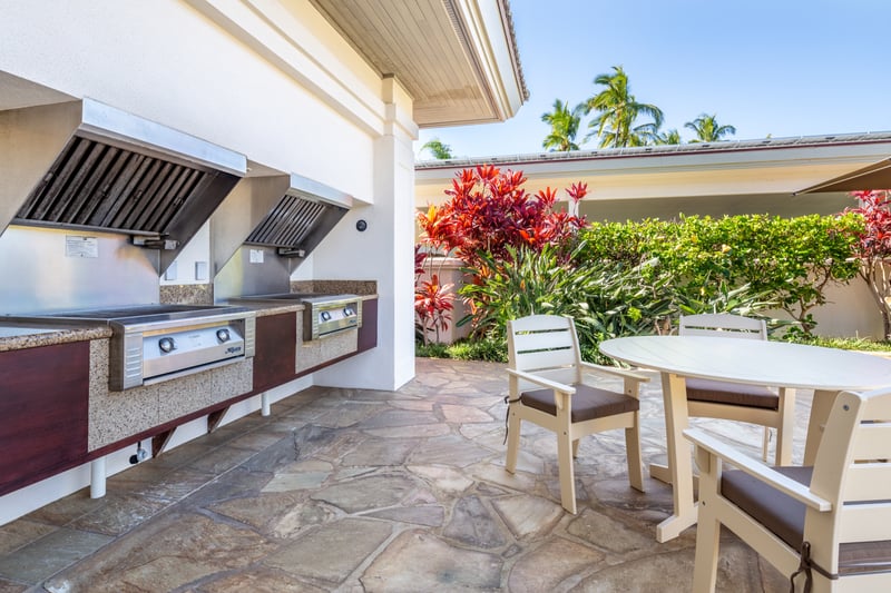 Gather outdoors and grill while enjoying island breezes