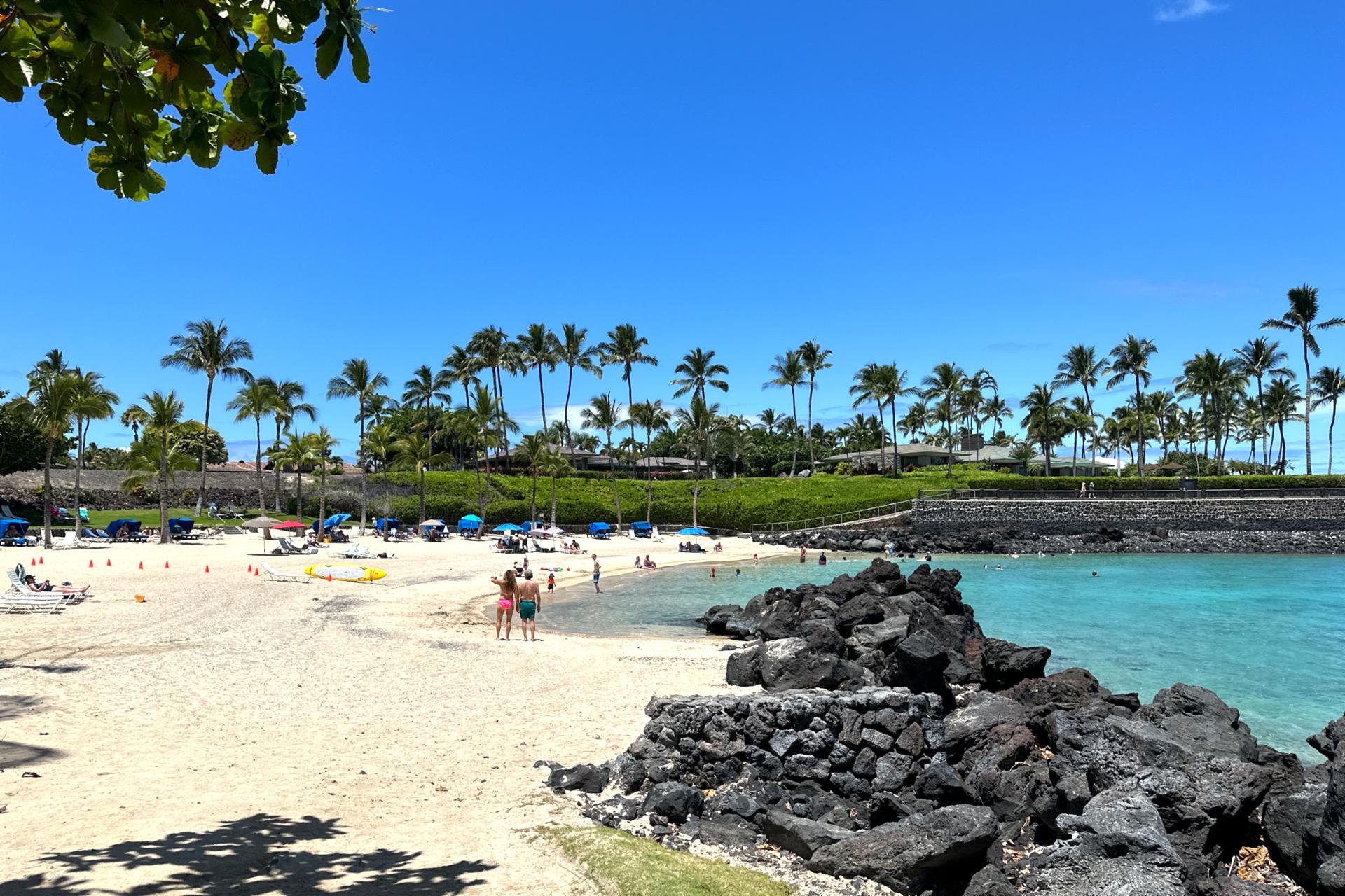 Spend the day on soft sand with the ocean just steps away
