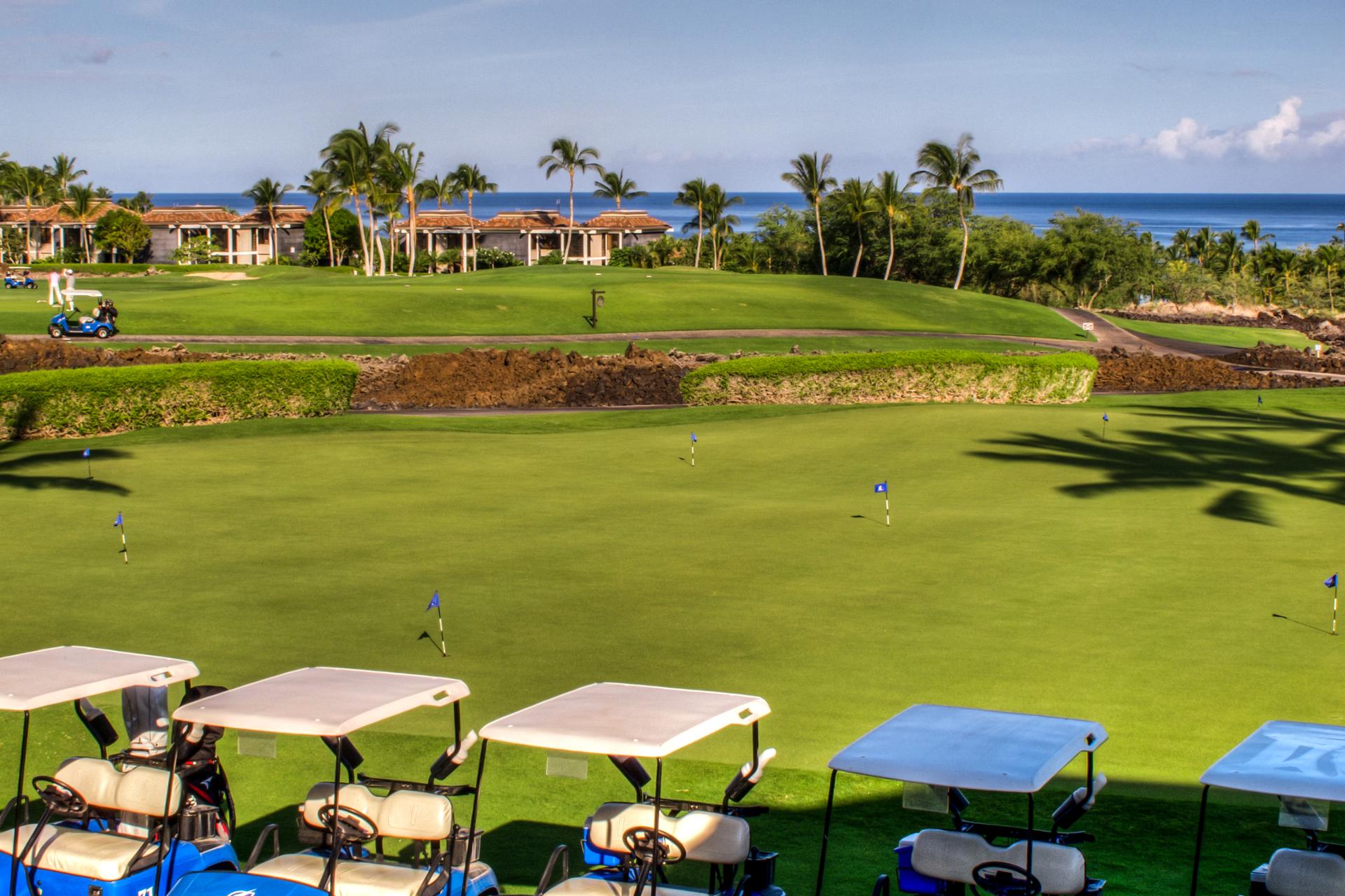 Enjoy endless blue skies at the golf course