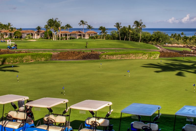 Enjoy endless blue skies at the golf course