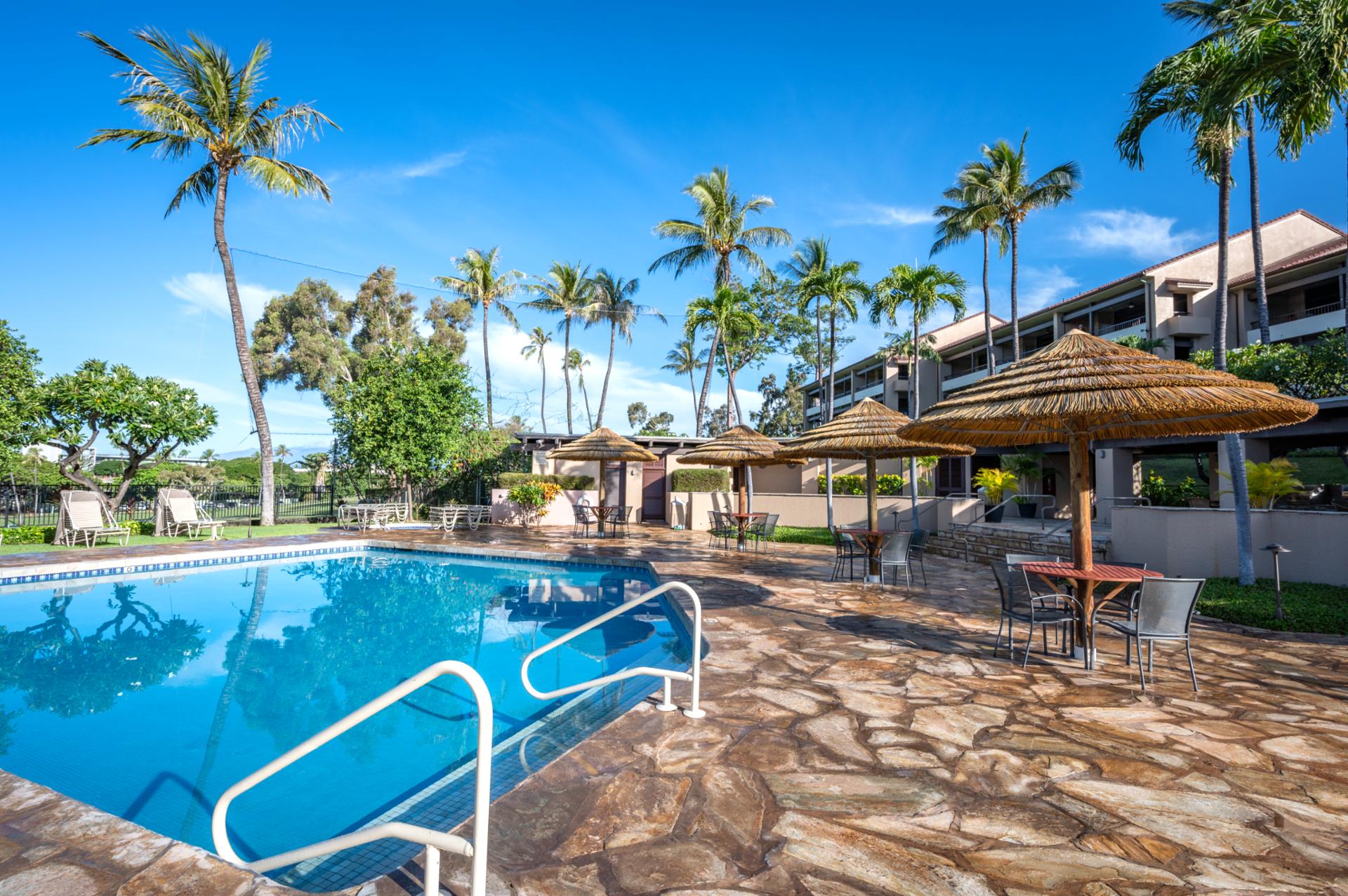 The crystal-clear waters visible from Kaanapali Royal invite exploration and relaxation alike. It’s a playground for both adventure and peace.
