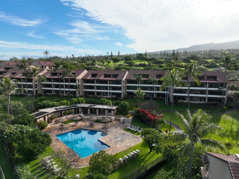 Sipping a tropical drink by the pool at Kaanapali Royal feels like pure bliss. This is island living at its finest.