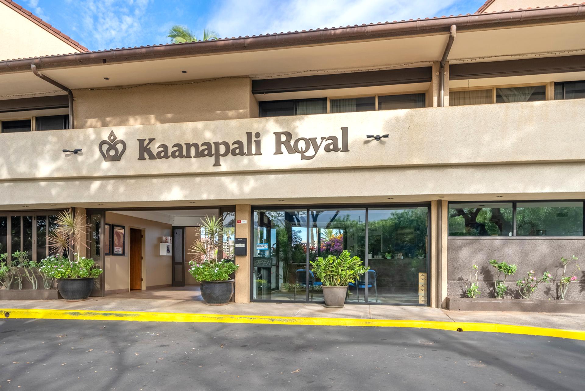 Welcome to Kaanapali Royal, where island charm meets warm hospitality. Step inside and let your tropical getaway begin in this inviting entrance filled with lush greenery and aloha spirit.