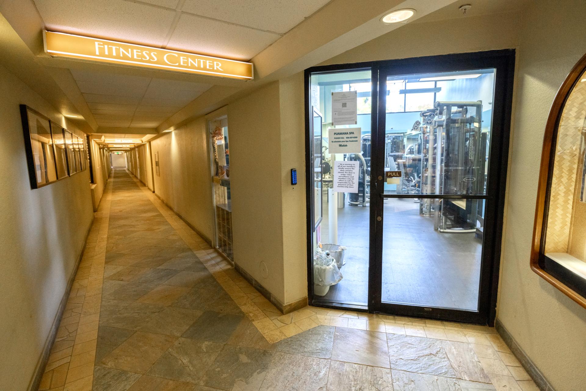 Stay fit during your Maui vacation with the on-site fitness center at Kaanapali Shores, featuring modern equipment and amenities.