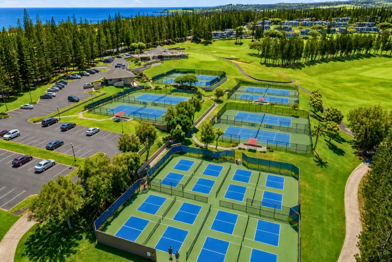 Challenge yourself or a friend on the pristine pickleball and tennis courts at Kapalua Golf Villas. Play surrounded by lush tropical scenery and warm Hawaiian sunshine.