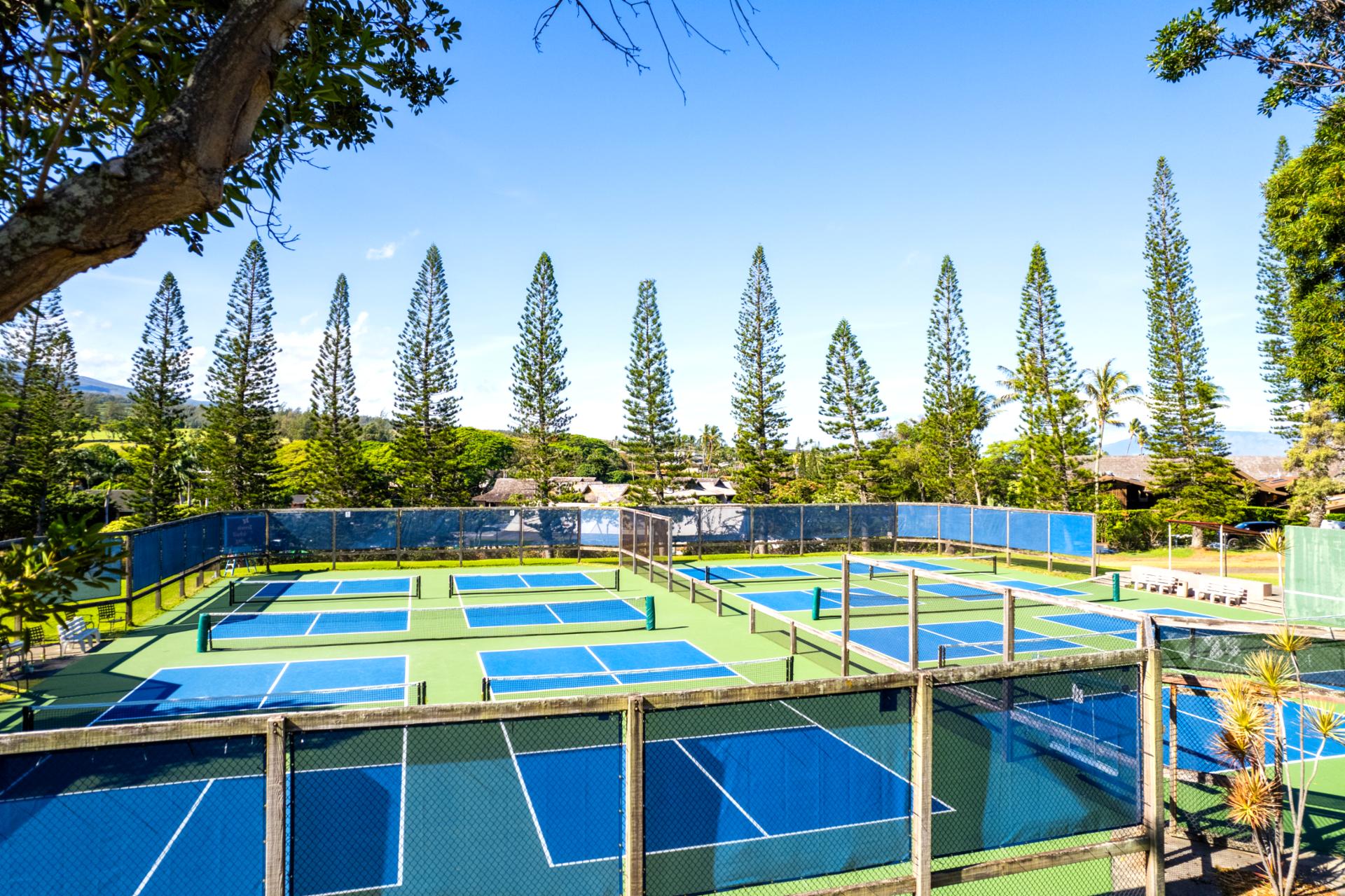 Whether you’re a seasoned pro or a beginner, Kapalua Golf Villas’ pickleball courts are a great place to play and stay active. The stunning backdrop makes every rally special.