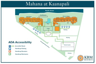 Resort map of Mahana