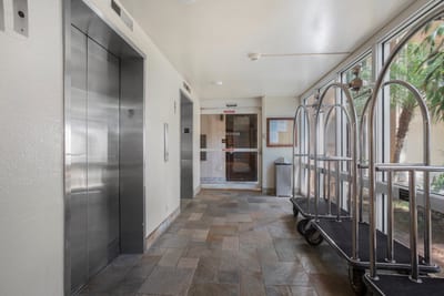 Elevators offer easy access to and from your rooms. Luggage carts make transporting your treasures easier than ever!