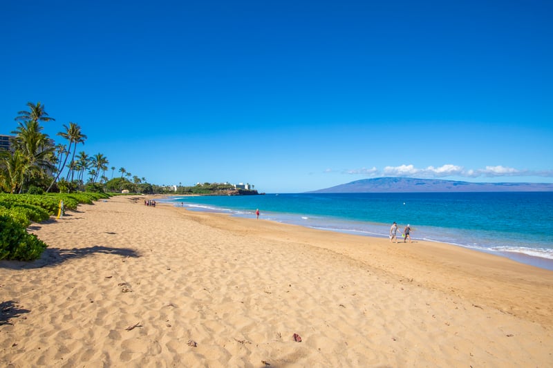 Unspoiled beachfront with panoramic ocean views, soft sands & calm turquoise waters steps away