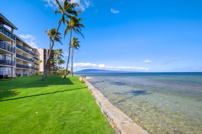 Breathtaking ocean views stretch endlessly from Papakea’s lanai. The gentle sound of waves creates the perfect backdrop for relaxation.