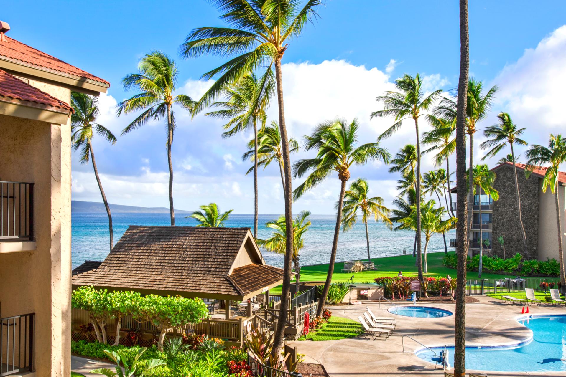 Step out onto the lush garden pathways and breathe in the tropical air. Papakea’s grounds are a serene oasis designed for your peace of mind.