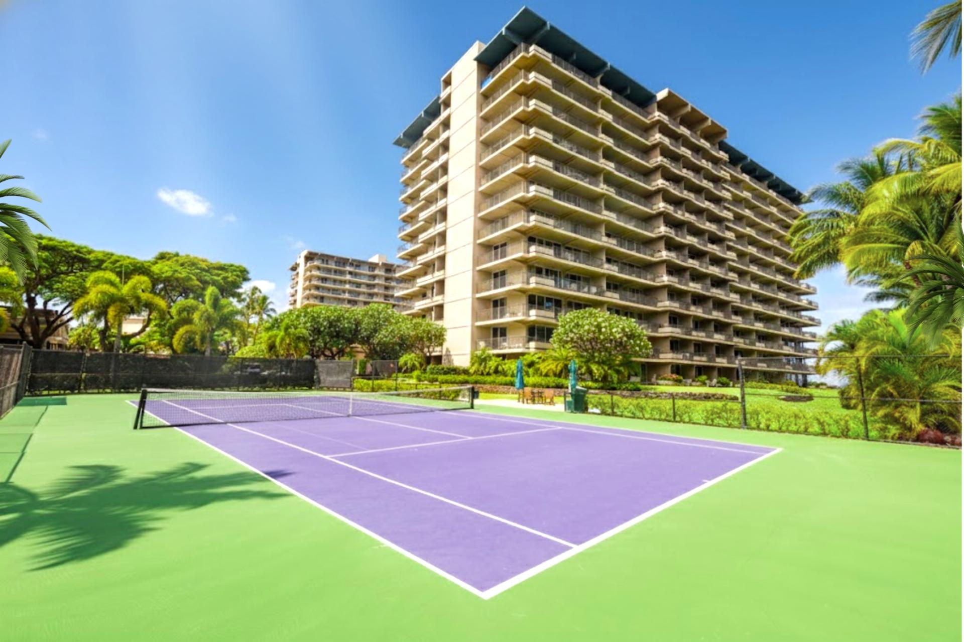 Oceanfront accommodations with beach access, infinity pools, multiple tennis courts, fitness center, golf views & tropical scenery