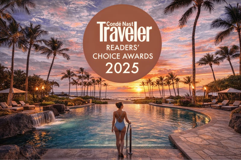 Wailea Beach Villas was one of the winners of Conde Nast's 2025Readers Choice Awards for Best Resorts in the World!