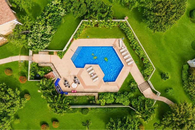 Tucked within Kuilima Estates, this pool features a shaded pavilion, lounge chairs, BBQ grills, and playful turtle mosaics for laid-back days in the sun.