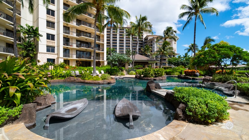 Dive into crystal-clear waters surrounded by lush tropical gardens. The pool at Beach Villas offers a refreshing escape just steps from your door.