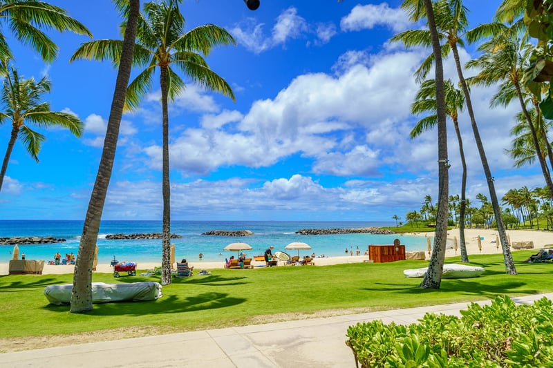 Wake up to endless ocean horizons and the gentle sound of waves. The beach view at Ko Olina is a slice of paradise you never want to leave.