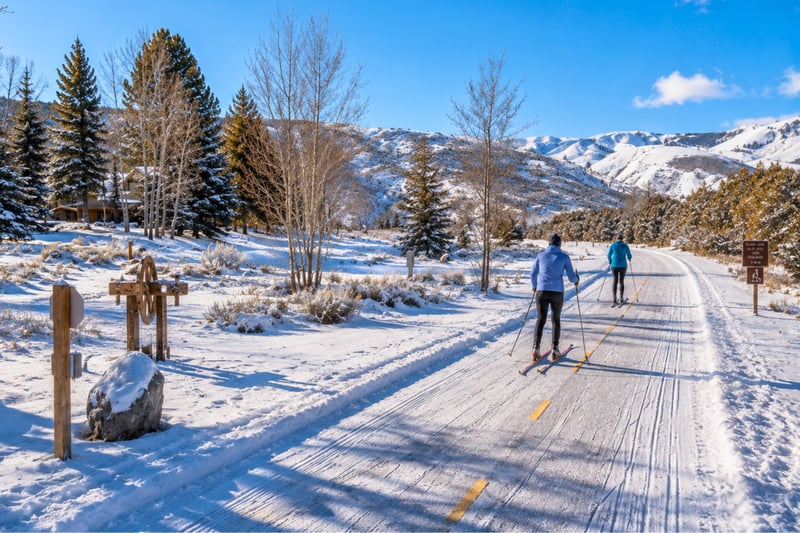 The famous Rail Trail is right outside your townhome - perfect for cross-country skiing and snowshoeing in the winter!