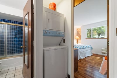 Beach days, muddy hikes, or wine spills—don’t worry, the washer-dryer’s got your back (and your socks)