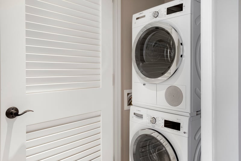 Pack light — your private laundry center is ready