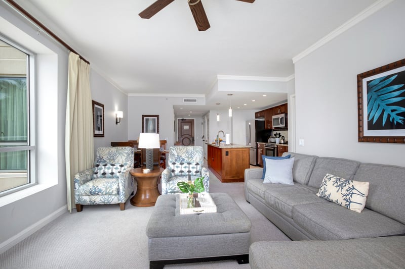Spacious island-style condo blending modern comforts with tropical elegance.