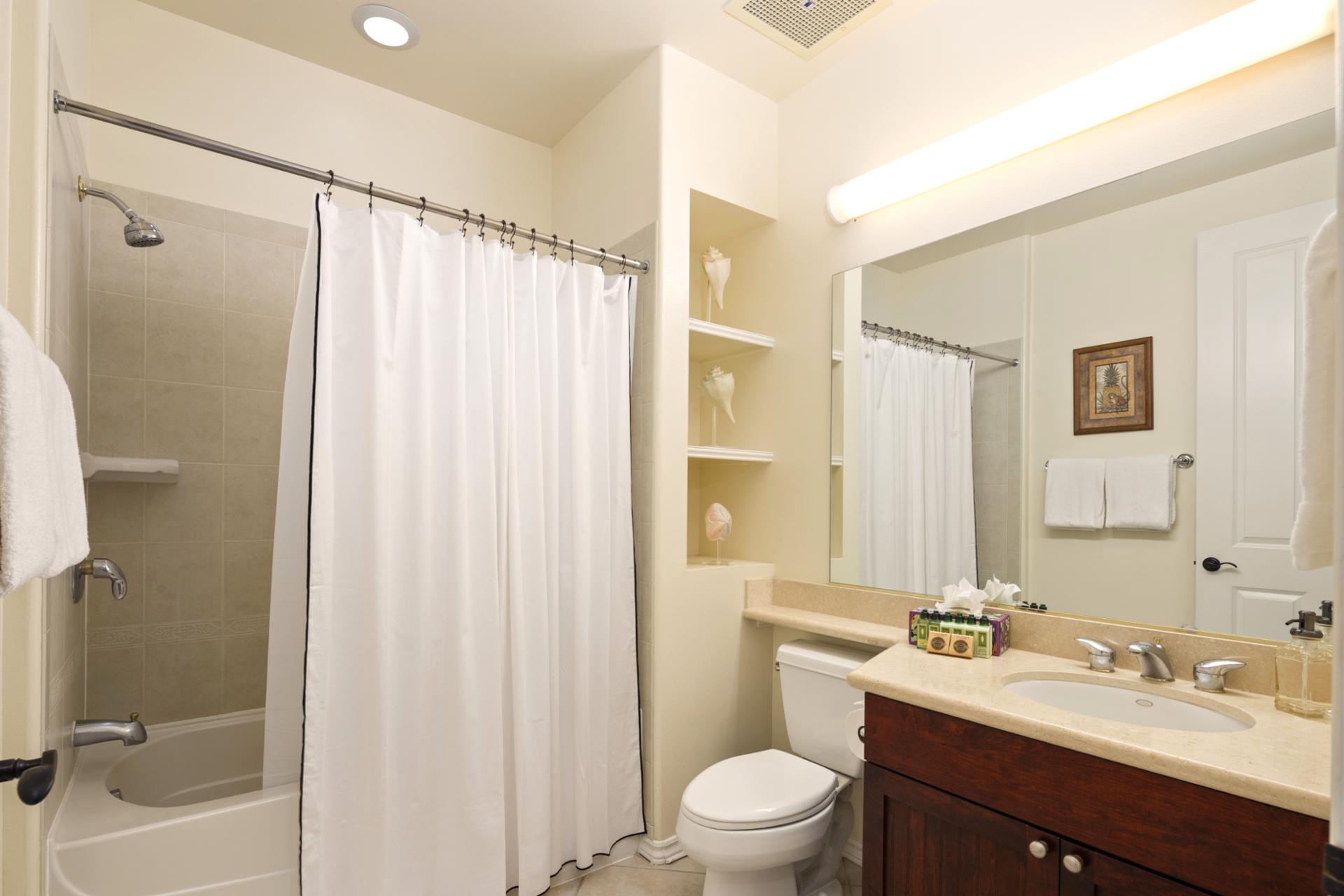 Rejuvenate in your ensuite bath with a soaking tub and walk-in shower. Luxury L'Occitane amenities are complimentary for your added comfort.