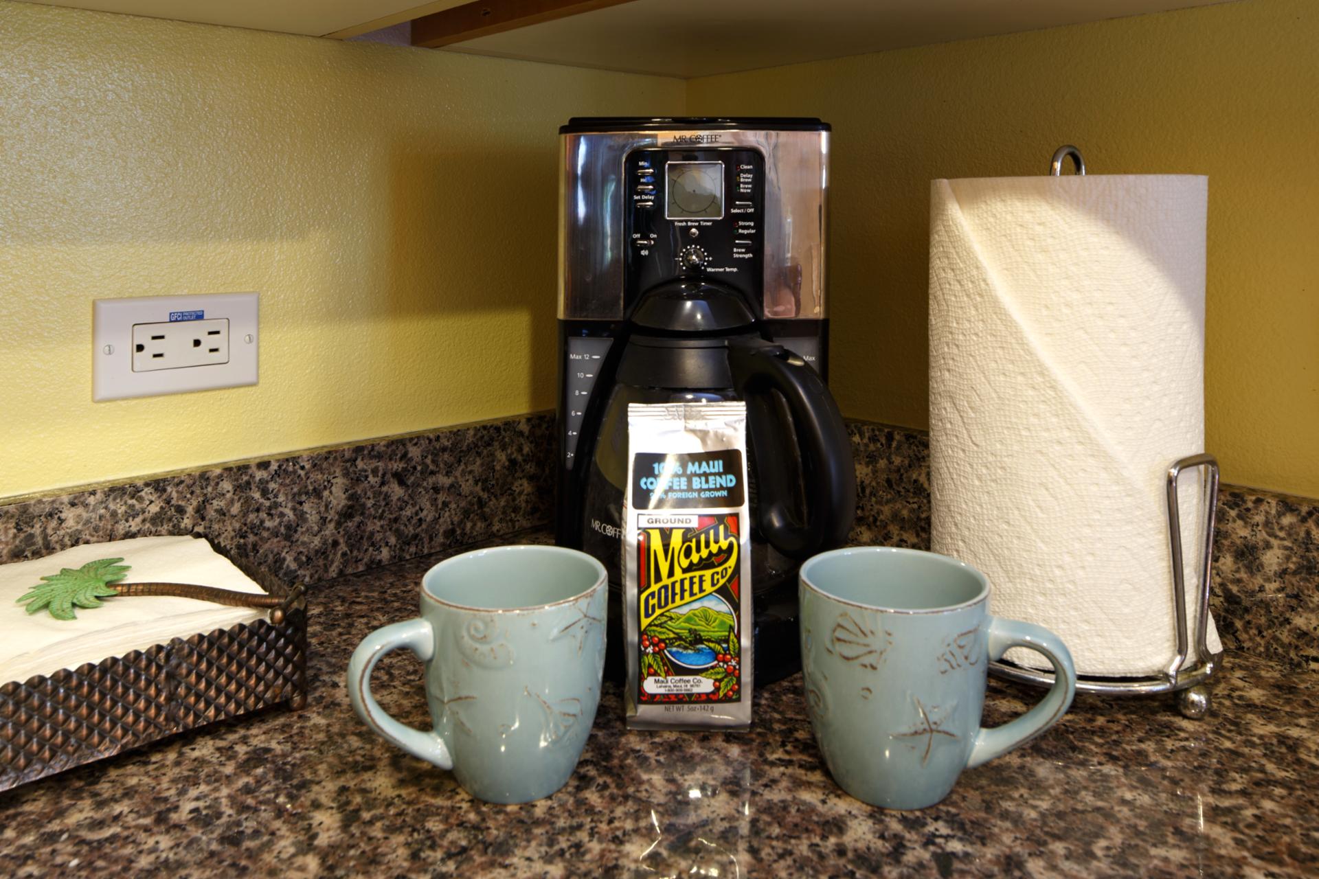 Coffee nook with everything you need to start your day right