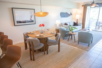 Conveniently located between the kitchen and living room, the dining space encourages easy conversation and connection FVW-L21