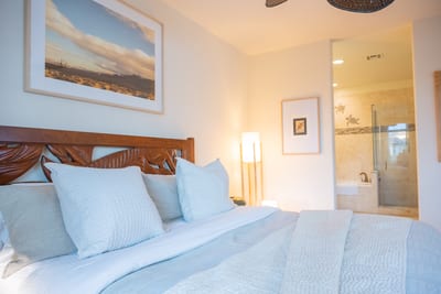 Spacious primary bedroom with resort style comfort and hotel grade linens FVW-L21