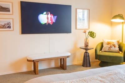 A cozy seating area offers the perfect place to enjoy a book, morning coffee or a quiet moment indoors FVW-L21