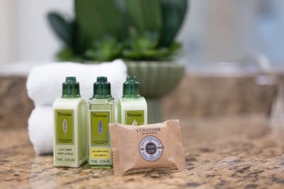 Complimentary luxury bath and body essentials for a stress free stay FVW-L21