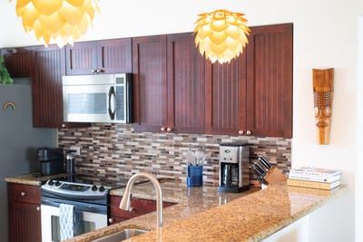 Granite countertops, quality appliances and generous workspace create an inviting cooking environment FVW-L21