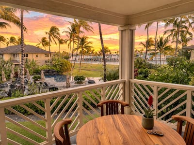 Unwind with a sunset cocktail and tropical views right from your private lanai FVW-L21