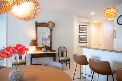Enjoy island-inspired dining in a bright, inviting space designed for shared meals and lasting memories FVW-L21