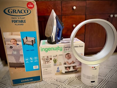 Additional amenities: Pack n Play, fan, iron, and portable high chair FVW-L21
