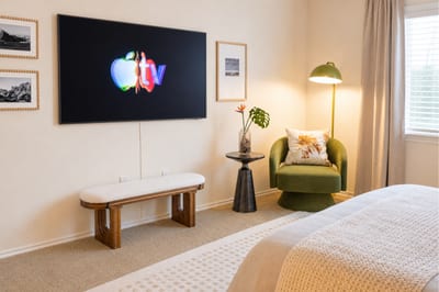 A cozy seating area offers the perfect place to enjoy a book, morning coffee or a quiet moment indoors FVW-L21