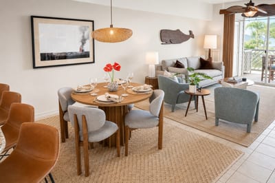 Conveniently located between the kitchen and living room, the dining space encourages easy conversation and connection FVW-L21