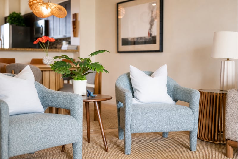 The living room offers a welcoming space to gather, relax, or watch a movie FVW-L21
