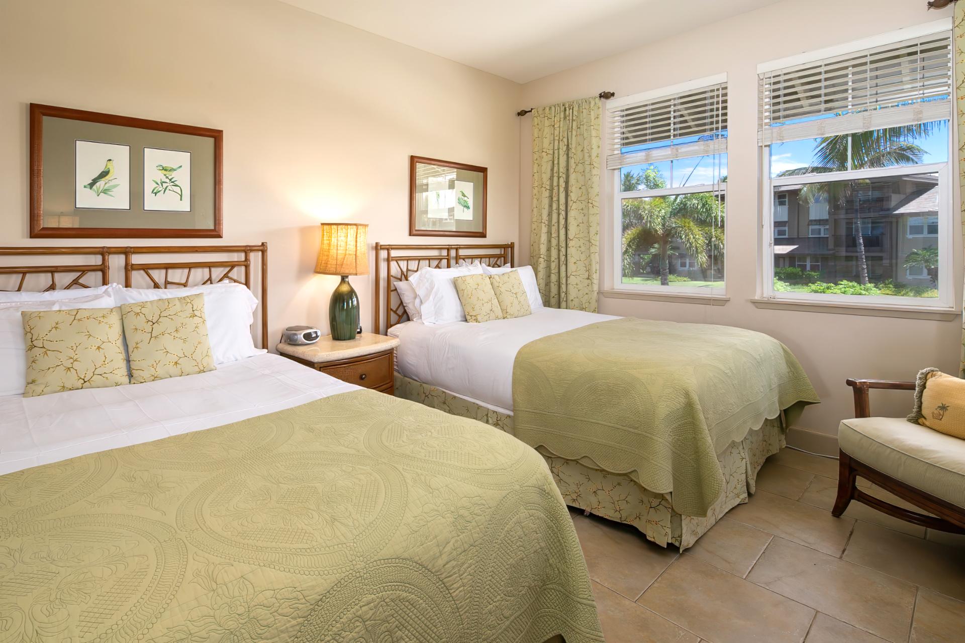 Comfort meets functionality in this guest-friendly room