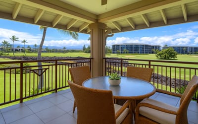 Where island mornings begin: lanai dining with a view of paradise HLI-12A